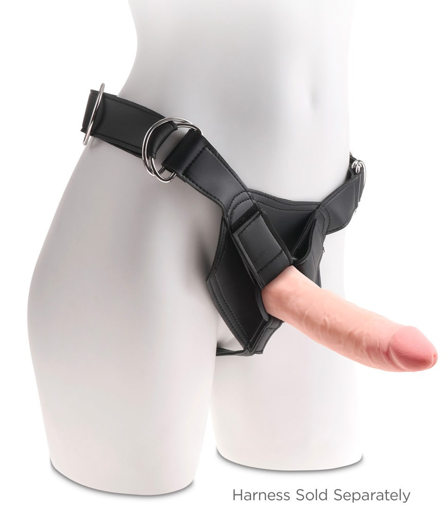 Dildo réaliste King Cock Plus 3D - 17.5 cm - Beige