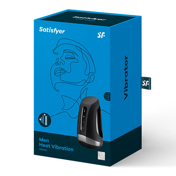Satisfyer - Vibromasseur chauffant pour homme Noir
