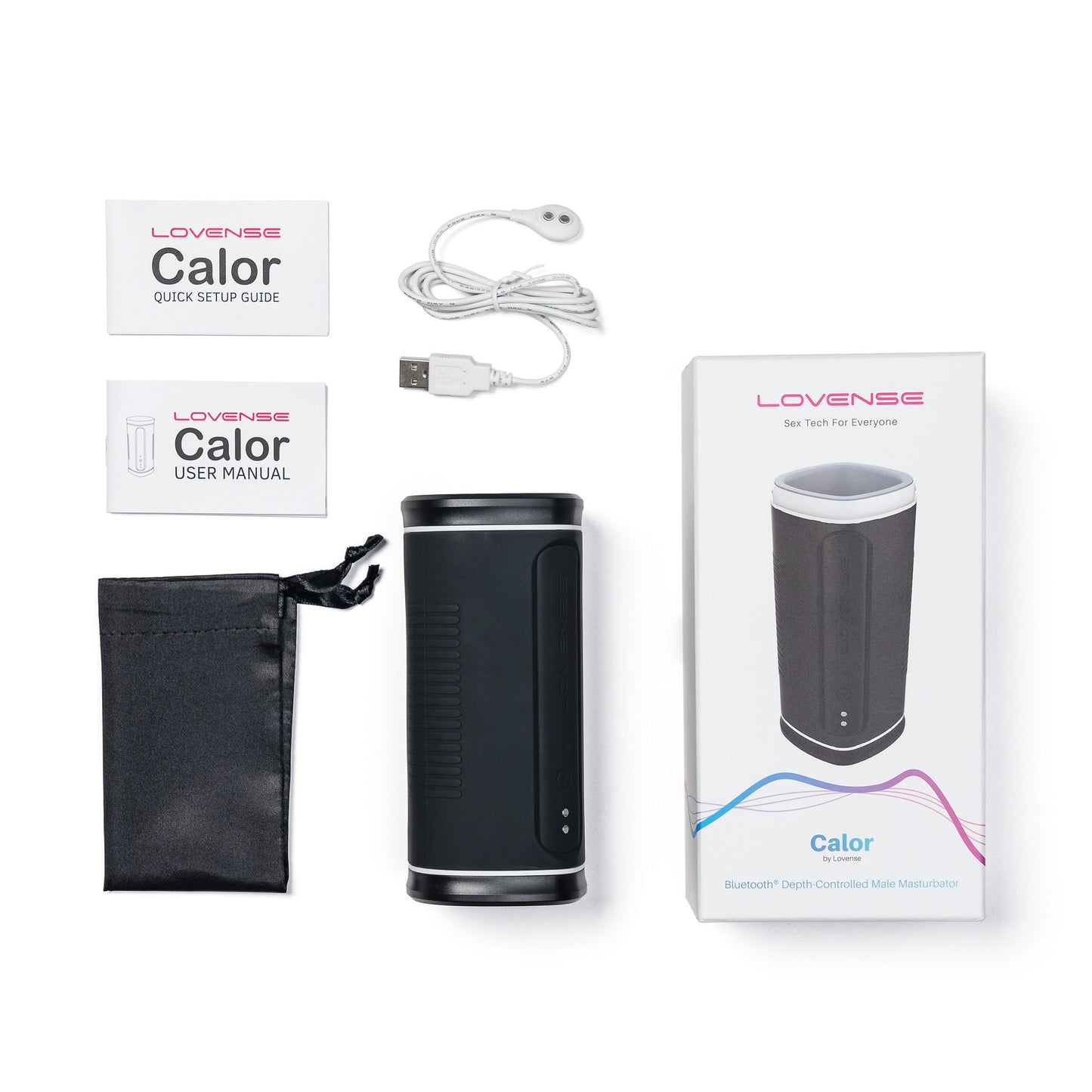 Lovense - Masturbateur masculin à contrôle de profondeur Calor Noir